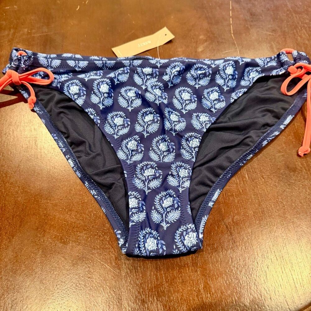 J Crew NWT size XXL blue swim bikini bottoms - Picture 2 of 5